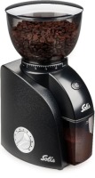 Solis 1662 Scala Zero Static Grinder Espresso apparaat Zwart