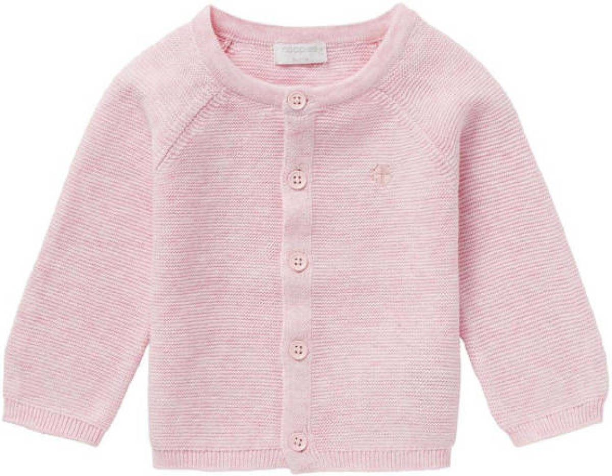 Noppies baby vest Naga van biologisch katoen lichtroze
