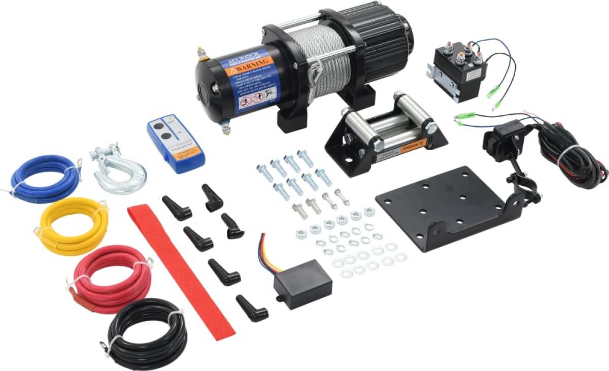 VidaXL Lier elektrisch 12 V 4.500 lbs 2.040 kg met afstandsbediening