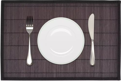 VidaXL Placemats 30x45 cm bamboe donkerbruin 6 st