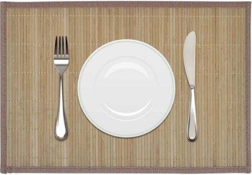 VidaXL 6 st Placemats 30x45 cm bamboe bruin