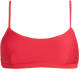 Seafolly crop bikinitop met rib structuur rood