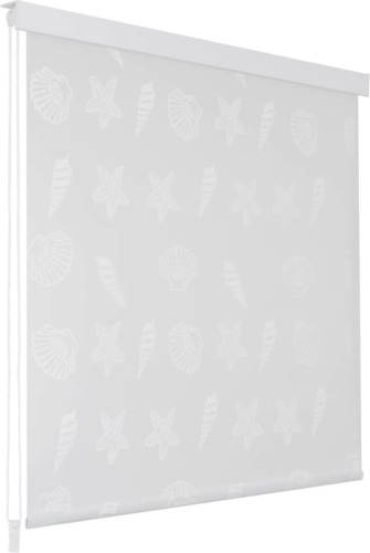 VidaXL Rolgordijn voor douche 100x240 cm zeester