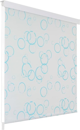VidaXL Rolgordijn voor douche 100x240 cm bubbel