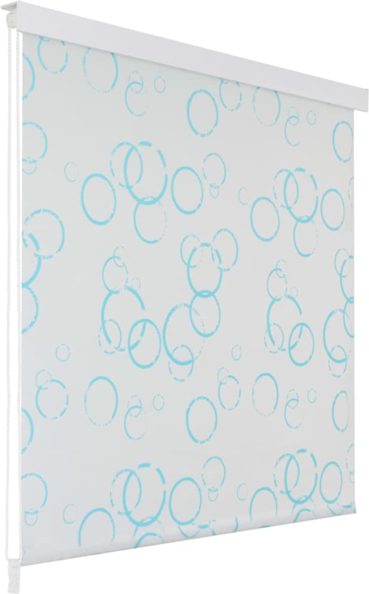 VidaXL Rolgordijn voor douche 100x240 cm bubbel