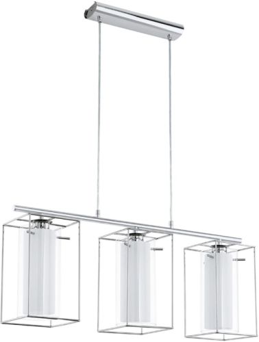 Eglo Hanglamp Loncino 1 chroom/wit