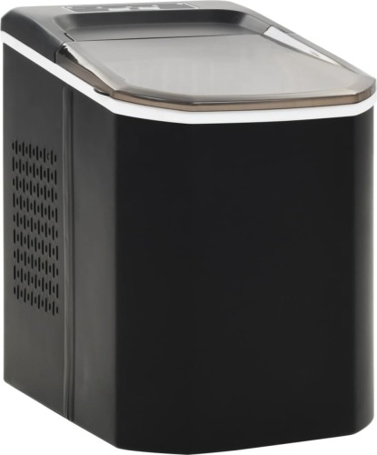 VidaXL IJsblokjesmachine 1,4 L 15 kg/24 u zwart