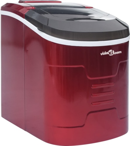 VidaXL IJsblokjesmachine 2,4 L 15 kg/24 u rood