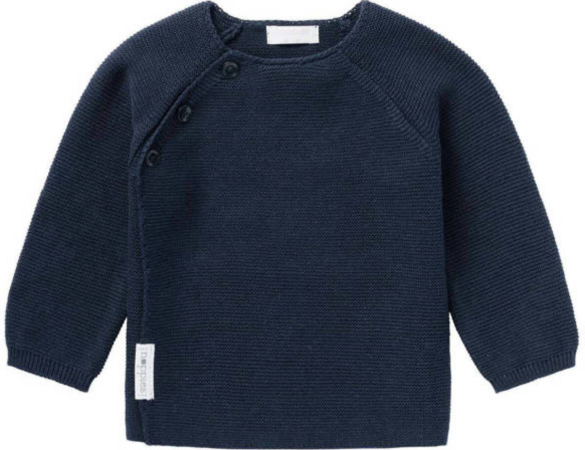 Noppies baby longsleeve Pino van biologisch katoen donkerblauw