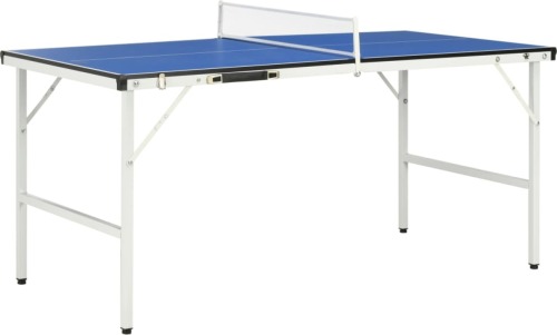 VidaXL Tafeltennistafel met net 5 feet 152x76x66 cm blauw