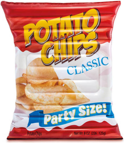 Intex luchtbed zakje chips