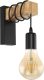 Eglo LED-wandlamp Townshend 1 lamp hout zwart en beige