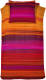 Damai katoenen Damai Dekbedovertrekset satijn 140 x 200/220 cm lucid orange