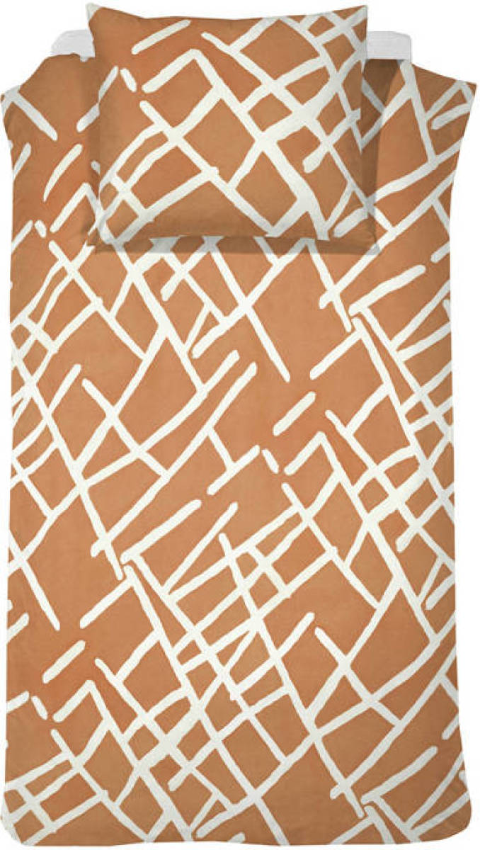 Damai katoenen Damai Dekbedovertrekset katoen 140 x 200/220 cm kline caramel