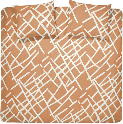 Damai katoenen Damai Dekbedovertrekset katoen 200 x 200/220 cm kline caramel
