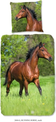 Good Morning Kinderdekbedovertrek Running Horse 135x200 cm