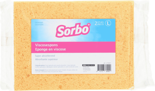 Sorbo Viscose Spons Large Duo Actiepack 2 stuks