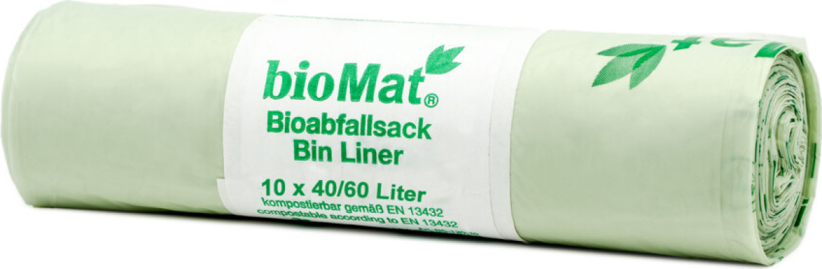 BioMat Compostable Waste Bag 40 - 60 liter 10 stuks