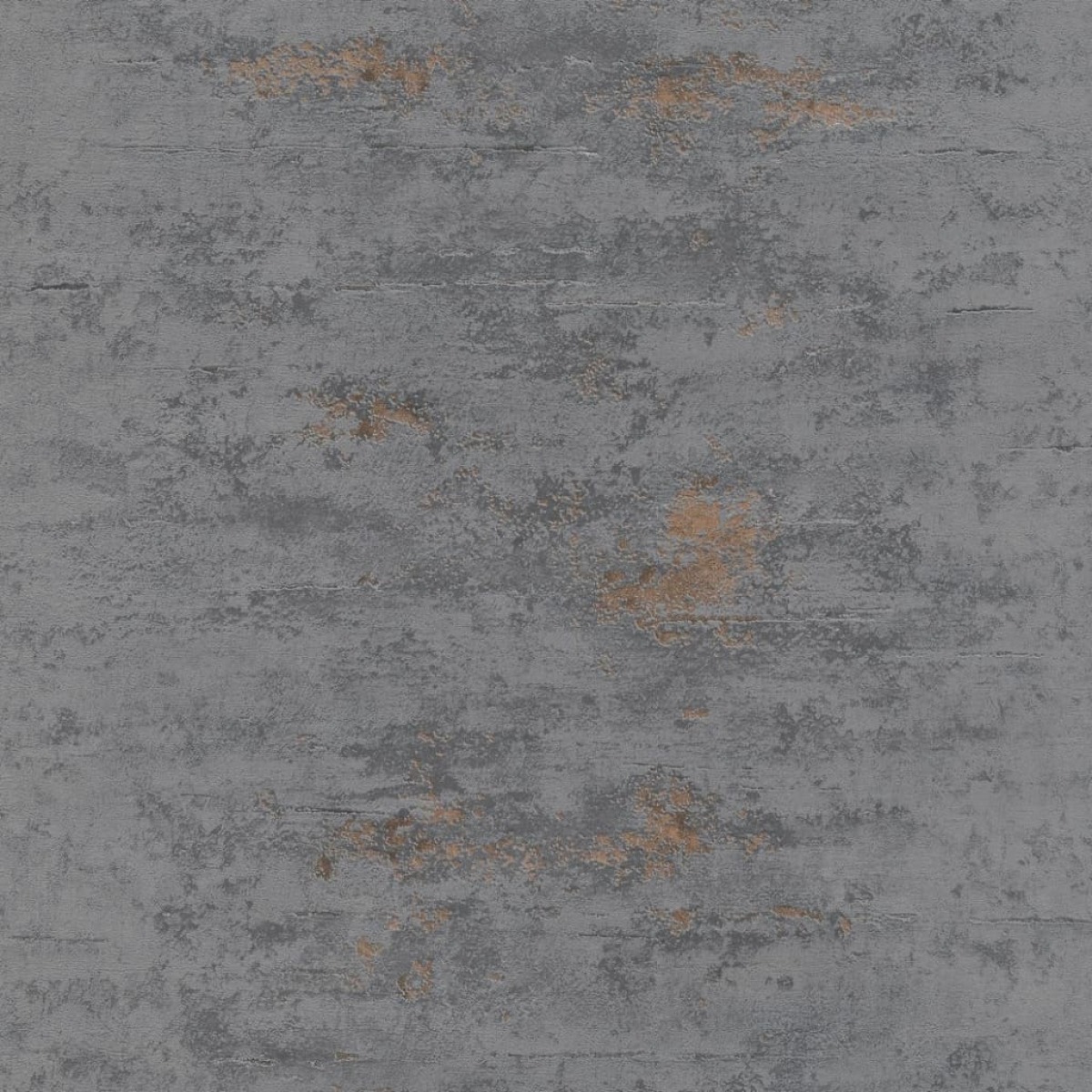 Topchic Behang betonstijl grijs en koperkleurig