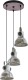 Eglo Hanglamp Barnstaple 3 lampen bruin-patina en zwart