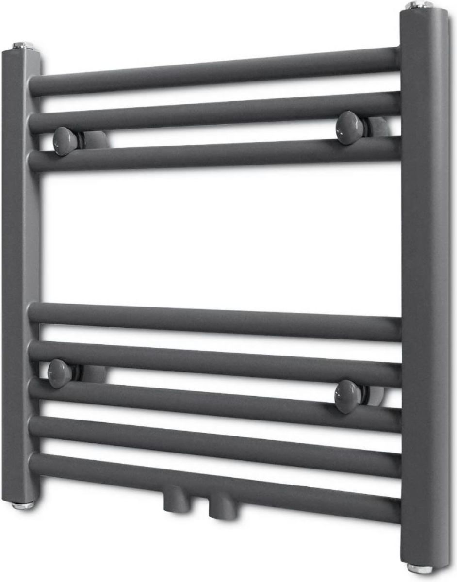 VidaXL Radiator/handdoekenrek recht grijs 480x480 mm