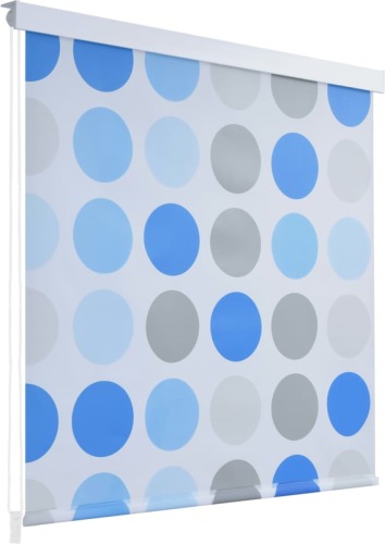 VidaXL Rolgordijn voor douche 100x240 cm cirkel