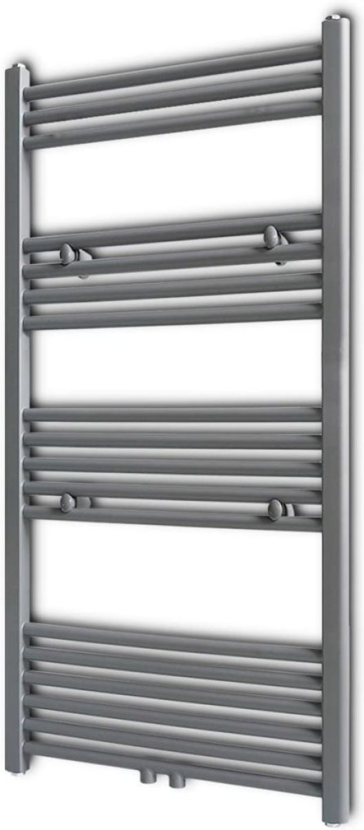 VidaXL Radiator/handdoekenrek recht grijs 600x1160 mm