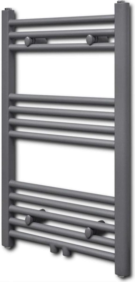 VidaXL Radiator/handdoekenrek recht grijs 500x764 mm
