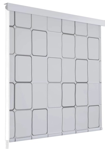 VidaXL Rolgordijn voor douche 100x240 cm vierkant
