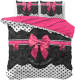 DreamHouse Bedding Romance Pink Lits-jumeaux (240 x 220 cm + 2 kussenslopen) Dekbedovertrek