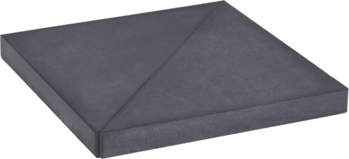 VidaXL Parasolvoet 47x47x4,8 cm graniet zwart