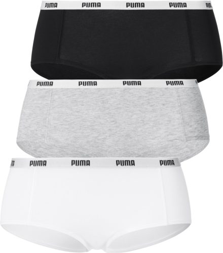 Puma short (set van 3) grijs/wit/zwart
