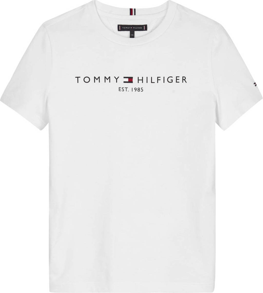 Tommy hilfiger T-shirt van biologisch katoen wit
