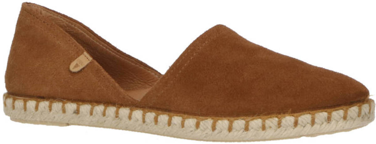 Verbenas Carmen suède espadrilles bruin