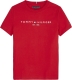 Tommy hilfiger T-shirt van biologisch katoen rood