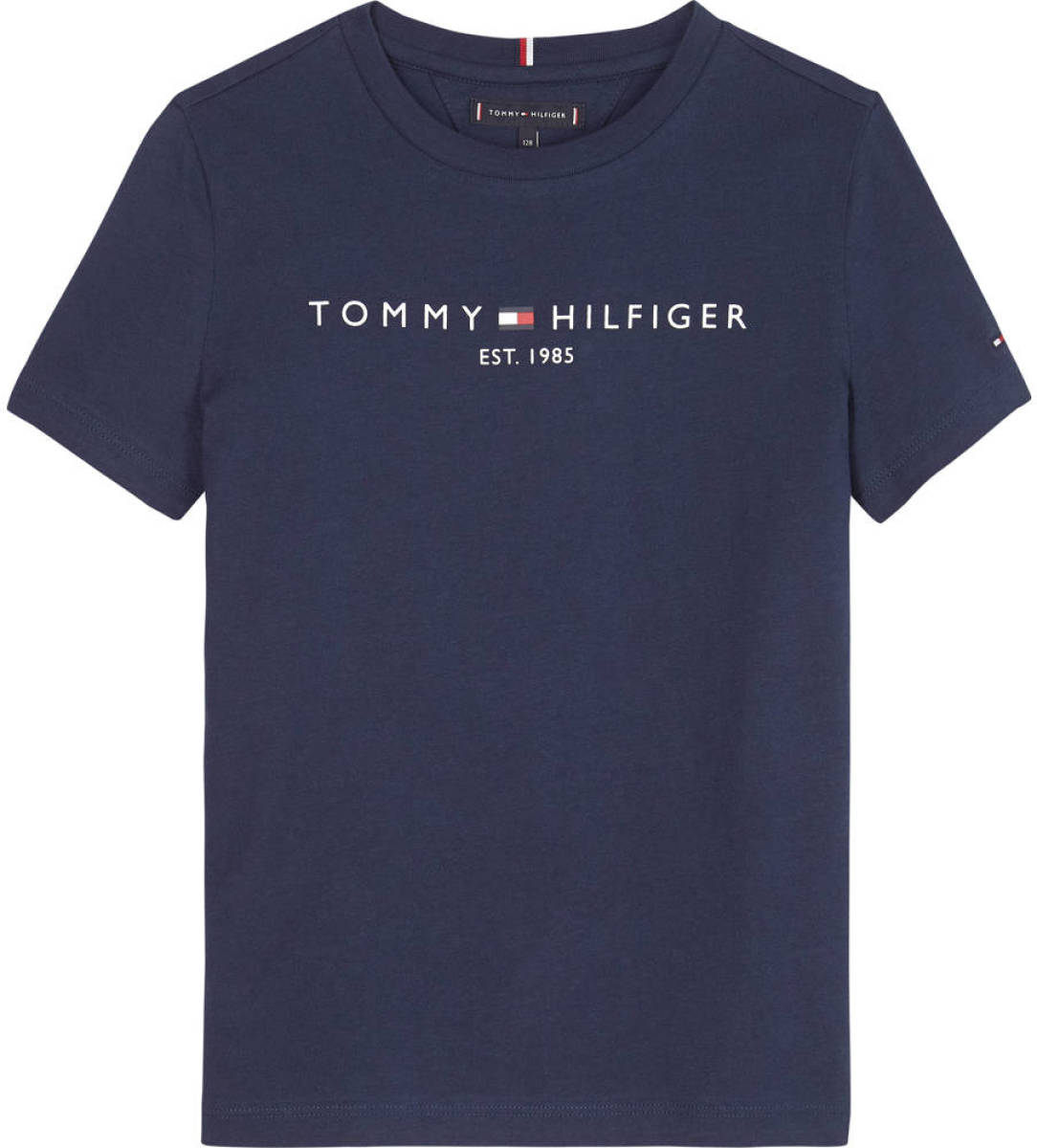 Tommy hilfiger T-shirt van biologisch katoen donkerblauw