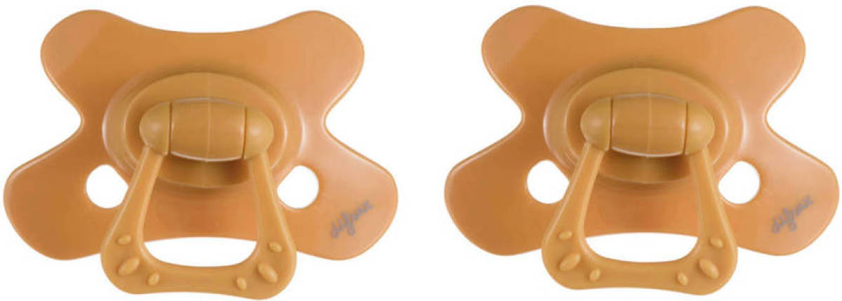 Difrax fopspeen Natural 6+ mnd (2 stuks) - Honey