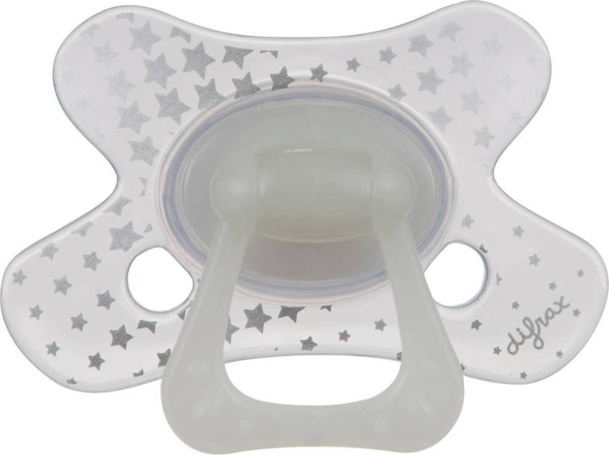 Difrax fopspeen Natural 20+ mdn (2 stuks) Glow in the Dark