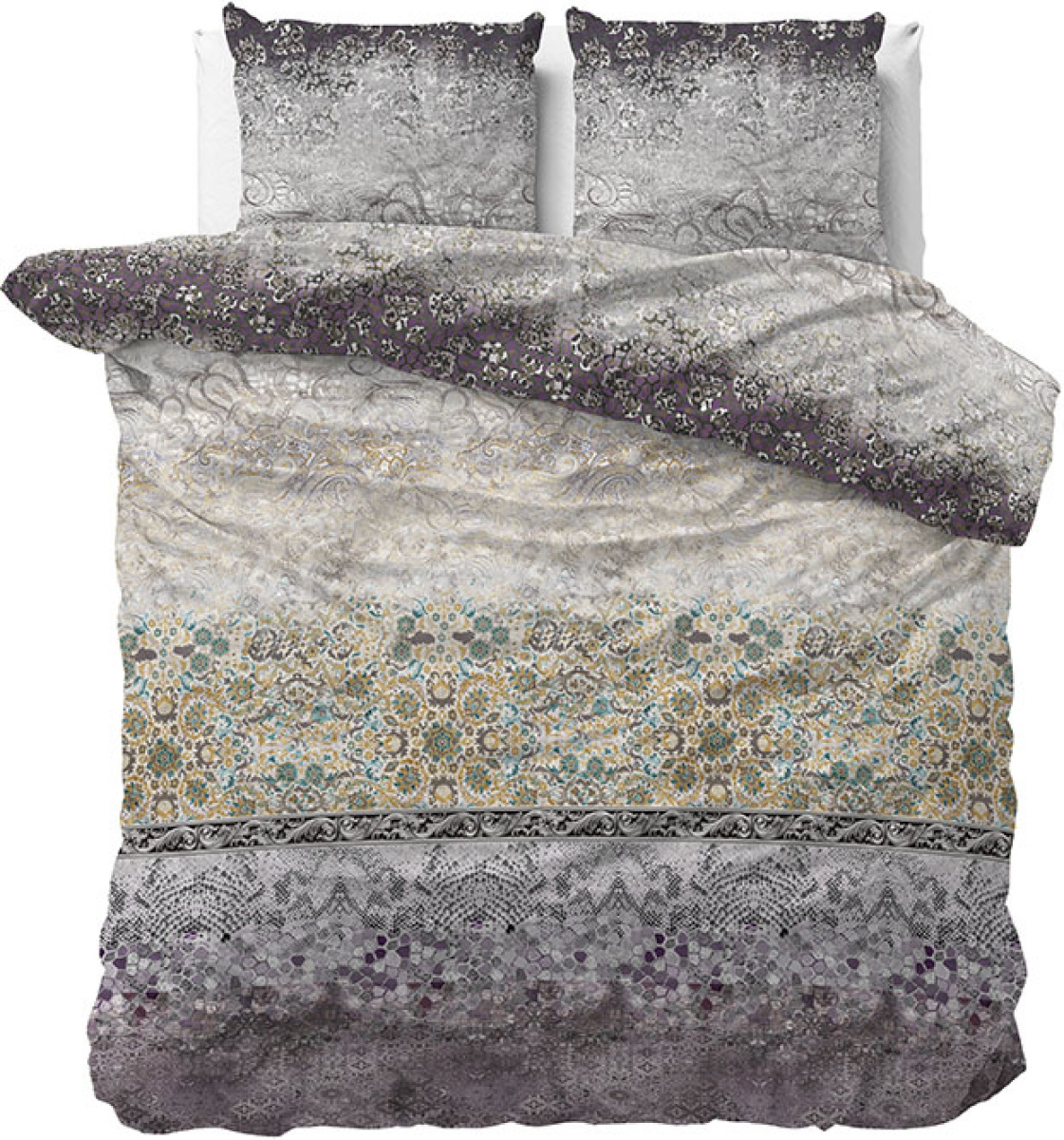 Sleeptime Elegance Dekbedovertrek Estelle - Paars Lits-jumeaux (240 x 200/220 cm + 2 kussenslopen)