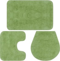 VidaXL Badmattenset stof groen 3-delig