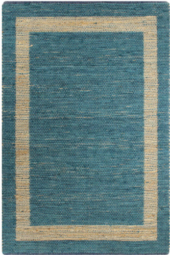 VidaXL Vloerkleed handgemaakt 120x180 cm jute blauw