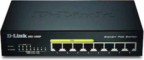 D-Link DGS-1008P 8-Port Gigabit PoE Unmanaged Desktop Switch