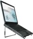 R-Go Tools Steel Travel Laptopstandaard - Zilver