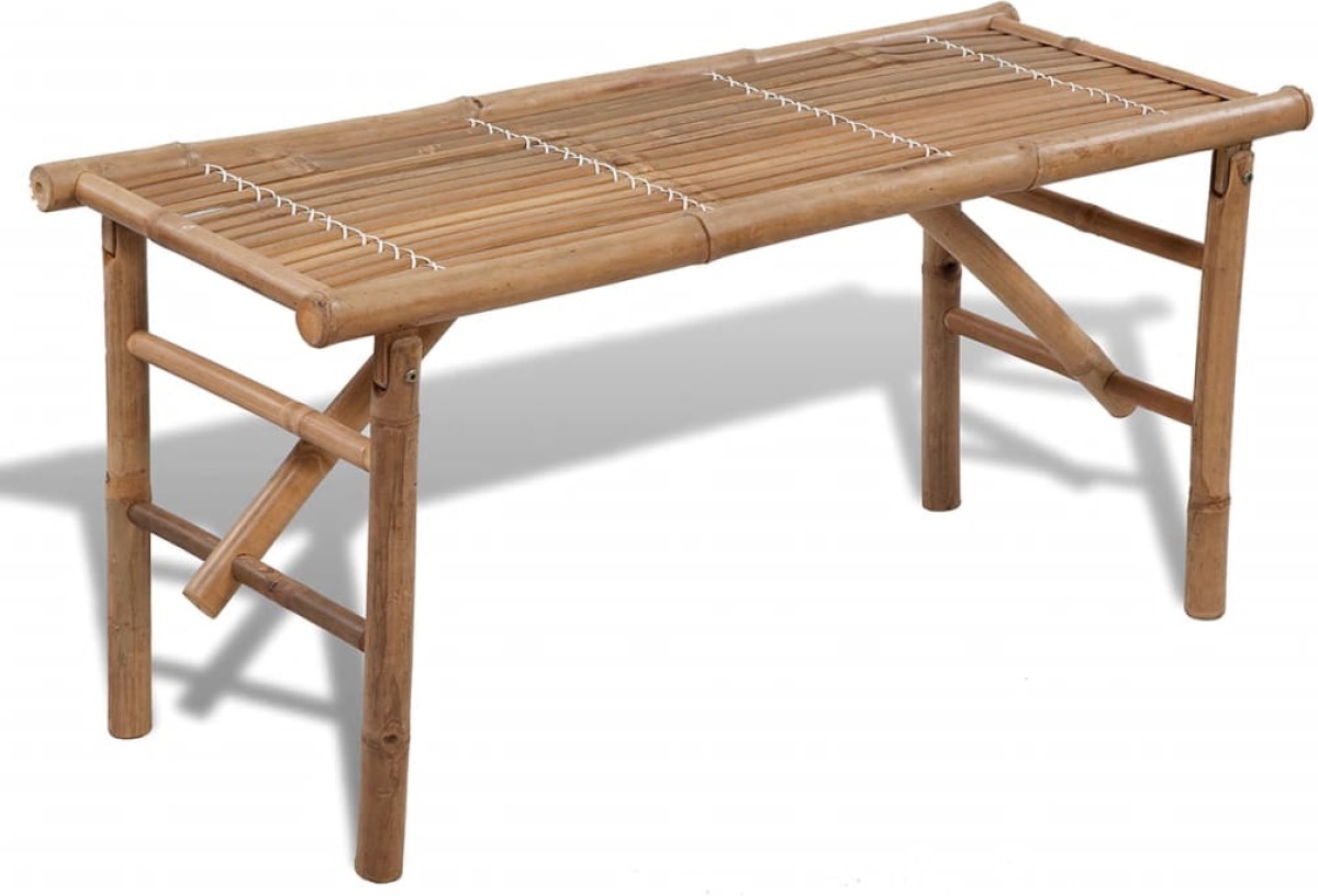 VidaXL Tuinbank inklapbaar 118 cm bamboe