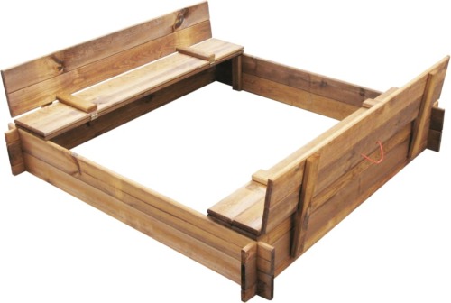 VidaXL Zandbak vierkant geïmpregneerd hout