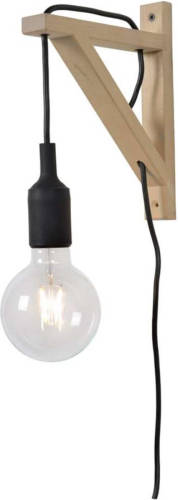 Lucide Wandlamp Fix Zwart