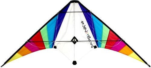 Rhombus vlieger regenboogprint 150 x 70 cm