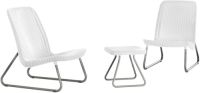 Keter Loungeset Rio wit 3-delig 218155
