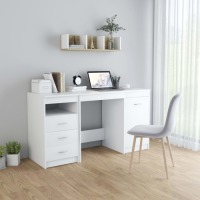 VidaXL Bureau 140x50x76 cm spaanplaat wit