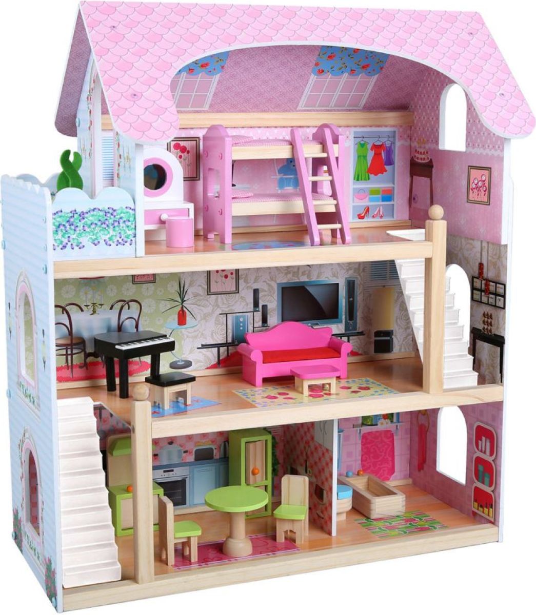 AK Sports Poppenhuis 62,5x31x70 cm hout 4110